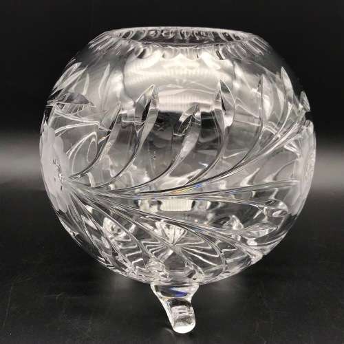 Large Attractive Round `Rose-Cut` Vase