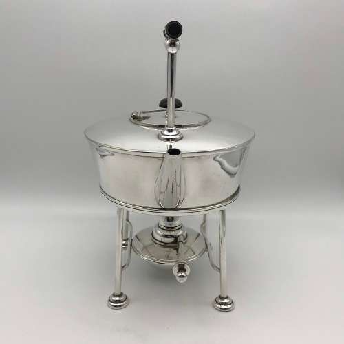 Antique`Christopher Dresser`Style Tea Kettle on Stand