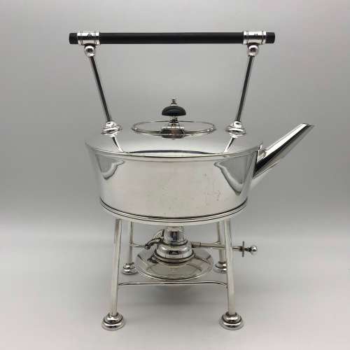 Antique`Christopher Dresser`Style Tea Kettle on Stand