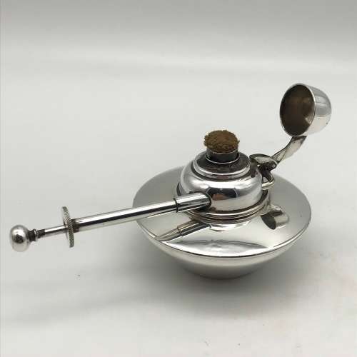 Antique`Christopher Dresser`Style Tea Kettle on Stand