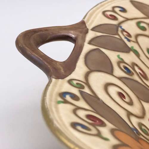 Wonderful `Charlotte Rhead` Tube-Lined Dish (Trellis Design)