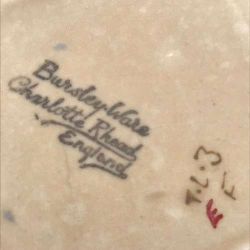 Wonderful `Charlotte Rhead` Tube-Lined Dish (Trellis Design)