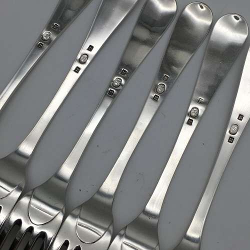 Rare `Cape Silver` (Oltman Ahlers) Table Forks (1810-1827)