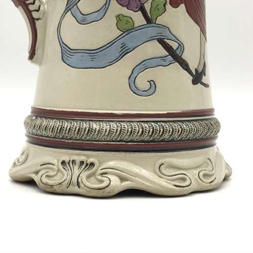 Antique German Musical Beer Stein Mug