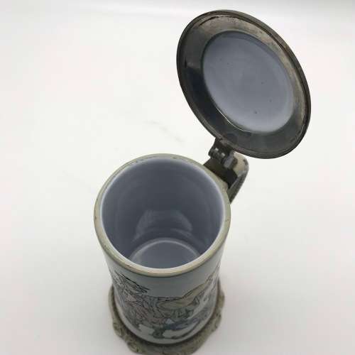 Antique German Musical Beer Stein Mug