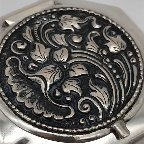Solid Silver Vintage Powder Compact