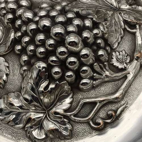 Beautiful Antique Silver-Plated Fruit Bowl (Walker & Hall)