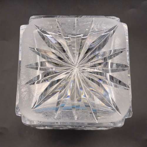 Attractive Early `Rose-Cut` Crystal Decanter