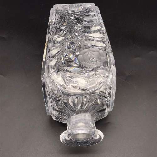 Attractive Early `Rose-Cut` Crystal Decanter