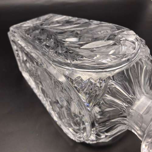 Attractive Early `Rose-Cut` Crystal Decanter