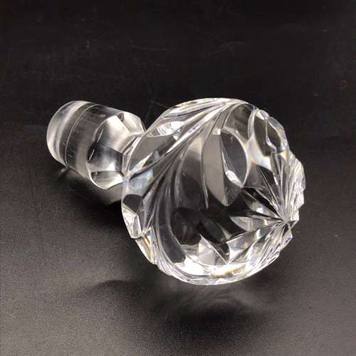 Attractive Early `Rose-Cut` Crystal Decanter