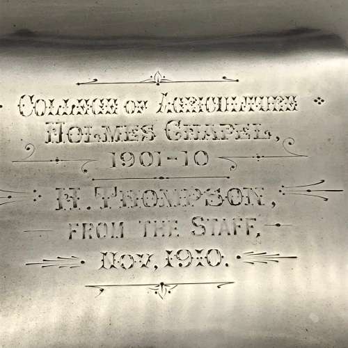 Large Solid Silver Antique Cigar Box (1909)