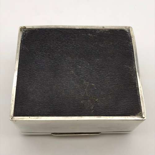 Large Solid Silver Antique Cigar Box (1909)
