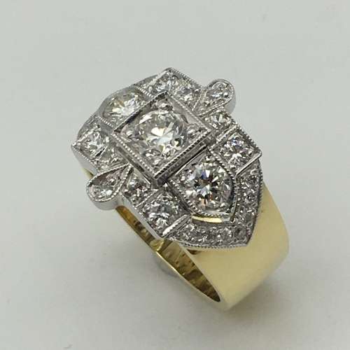18ct Gold & Diamond Ring (V. R123 420)