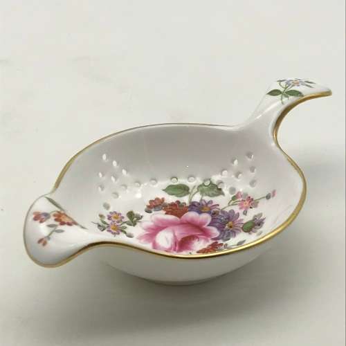 Royal Crown Derby `Posies` Tea Strainer & Dish