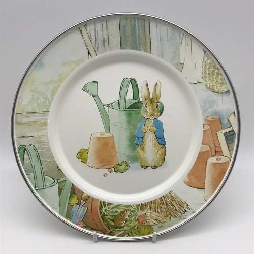 Vintage `Beatrix Potter` Enamelware Plate