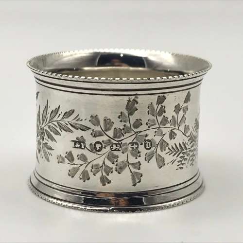 Victorian Solid Silver Napkin Ring (1878)