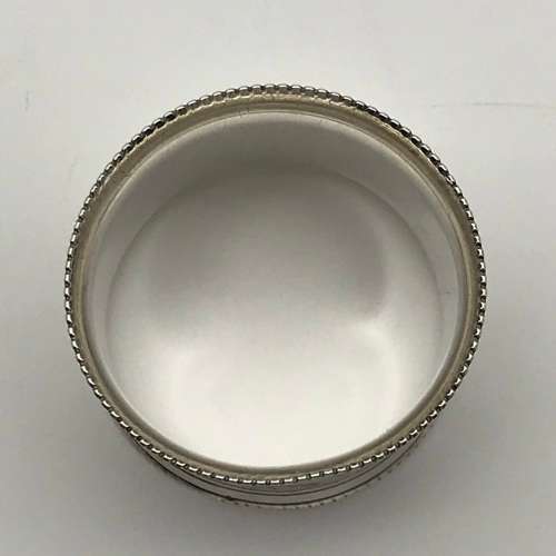 Victorian Solid Silver Napkin Ring (1878)