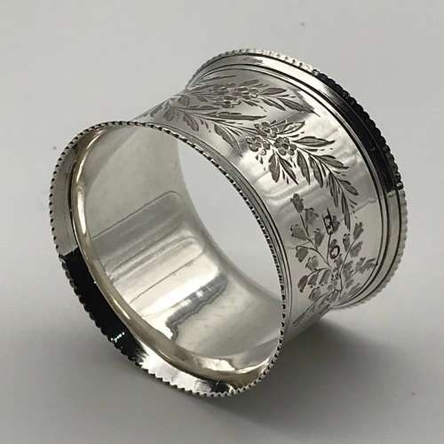 Victorian Solid Silver Napkin Ring (1878)