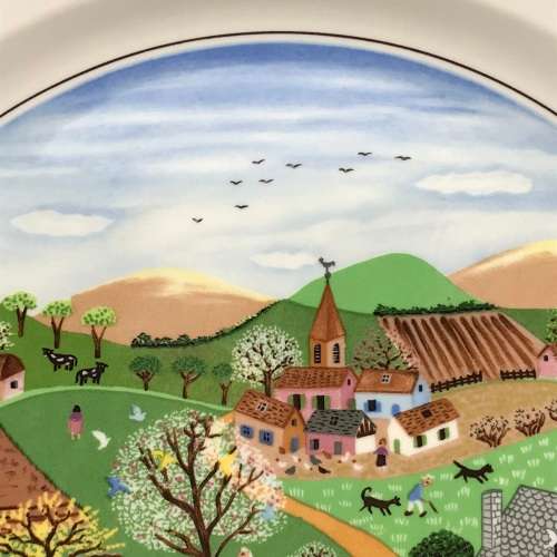 Villeroy & Boch `Naif` Wall Plate (Spring)
