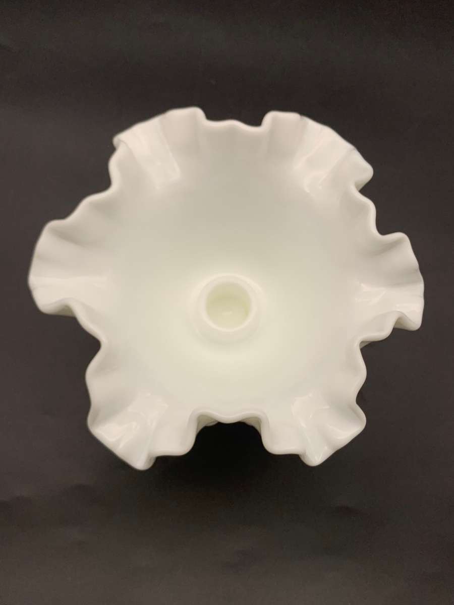 Vintage Hobnail Milk Glass Candle Holder (Fenton)