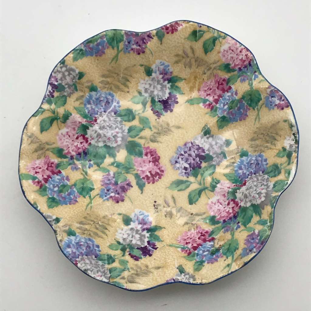 Pretty Early `Shelley` Chintz Pin Dish