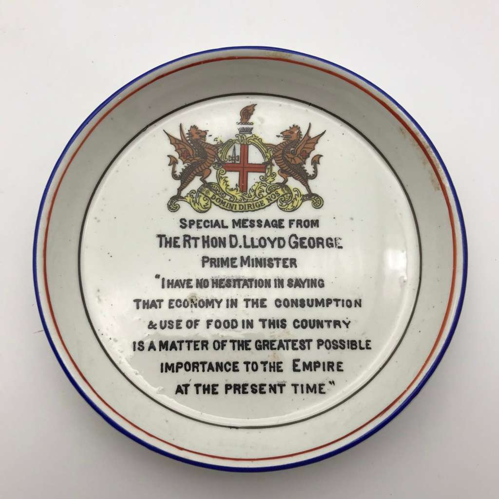 Scarce WW1 `War Time Butter Dish` (Grimwades)