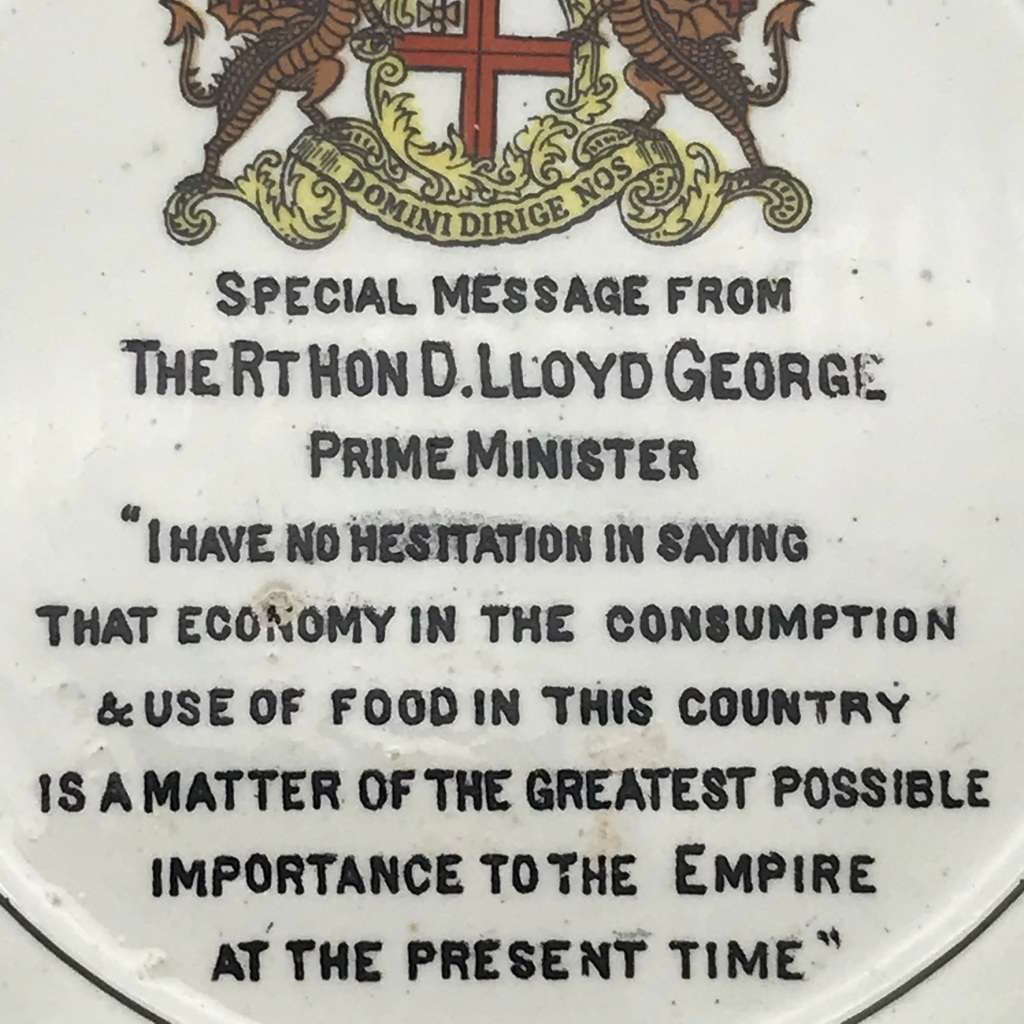 Scarce WW1 `War Time Butter Dish` (Grimwades)