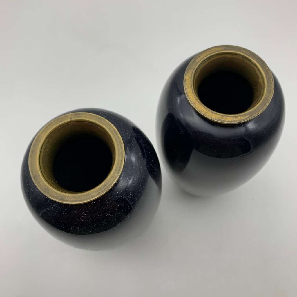 Pair Antique Japanese `Cloisonne-Enamel` Vases