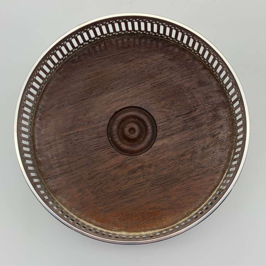 Pair of Sterling Silver Wine Coasters