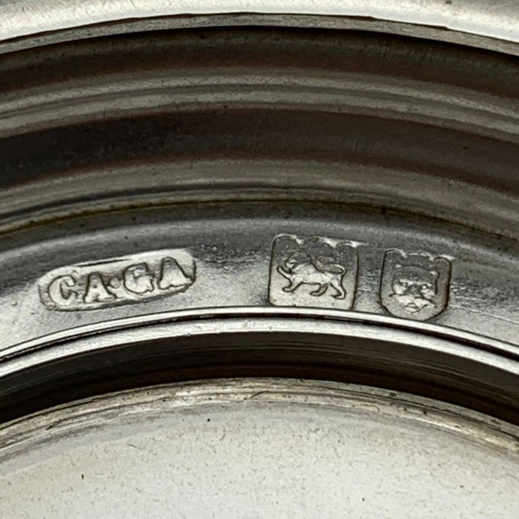 Antique Silver `Asprey`s` Collapsible Travelling Beaker (Cased)