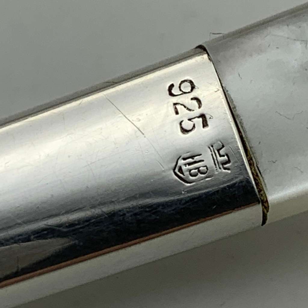 Modernist Sterling Silver & Bakelite Salad Servers