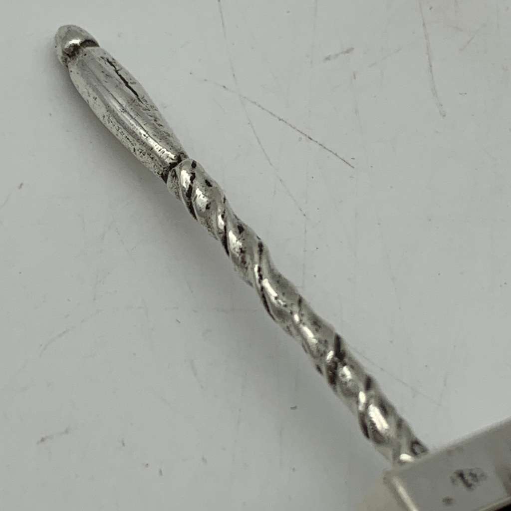 Early Solid Silver Sugar Scoop