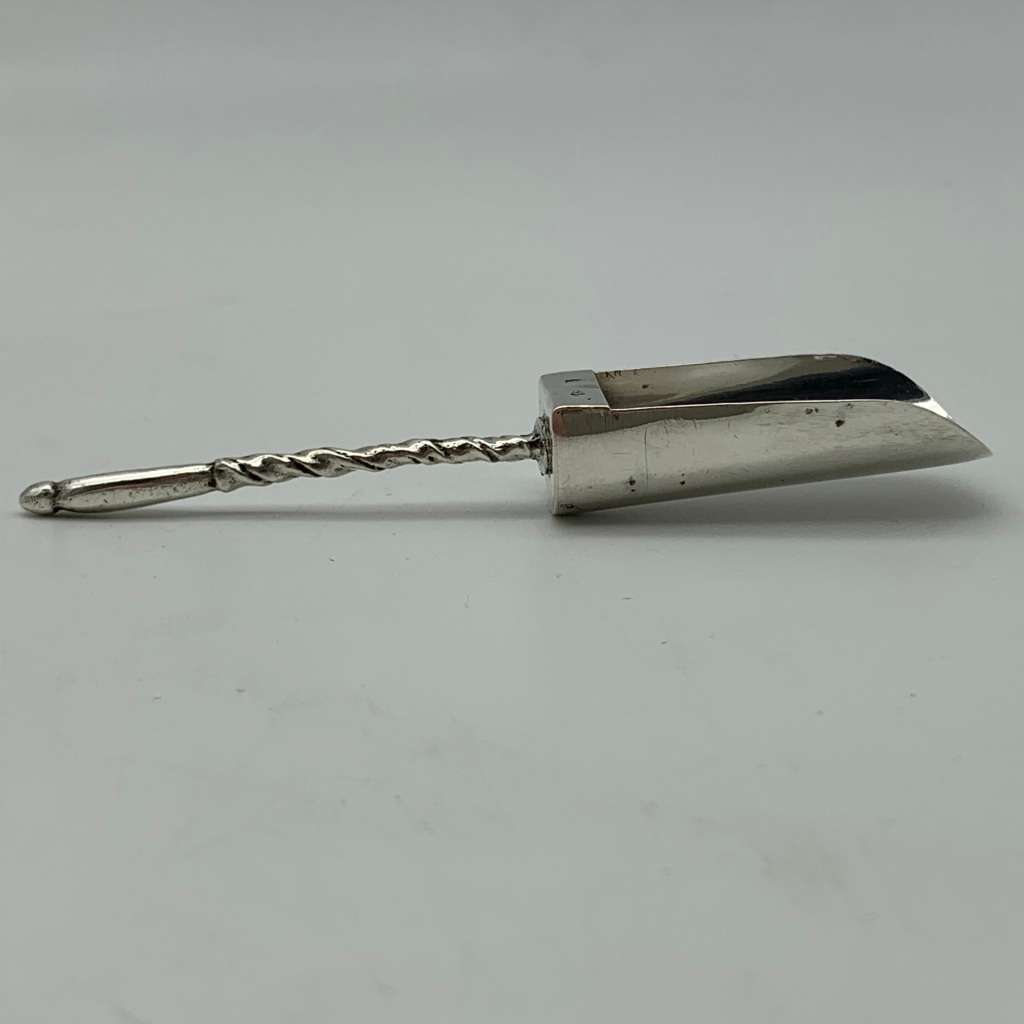 Early Solid Silver Sugar Scoop