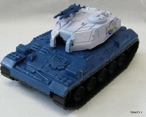 POLICE HELICOPTER AND POLICE TANKER