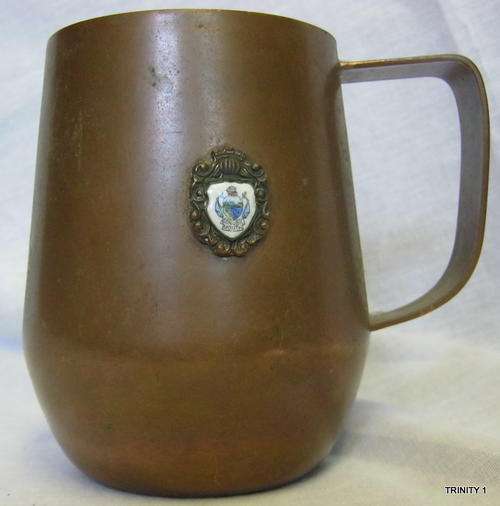 REAL COPPER MUG SAYS GONUBIE MOUTH ON FRONT OF MUG
