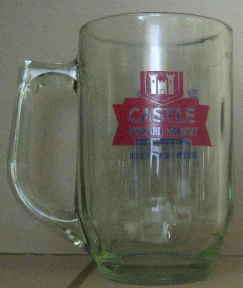 500ML CASTLE LAGER TANKARD DRAUGHT BEER MUG-SEVEN SEAS CLUB