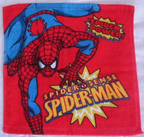 SPIDER -  MAN  FACE CLOTH-100% COTTON