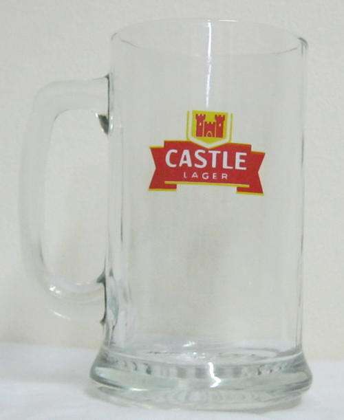 CASTLE LAGER BEER MUG(+-13.5CM HIGH)
