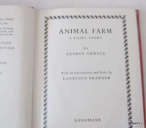 ANIMAL FARM BY GEORGE ORWELL