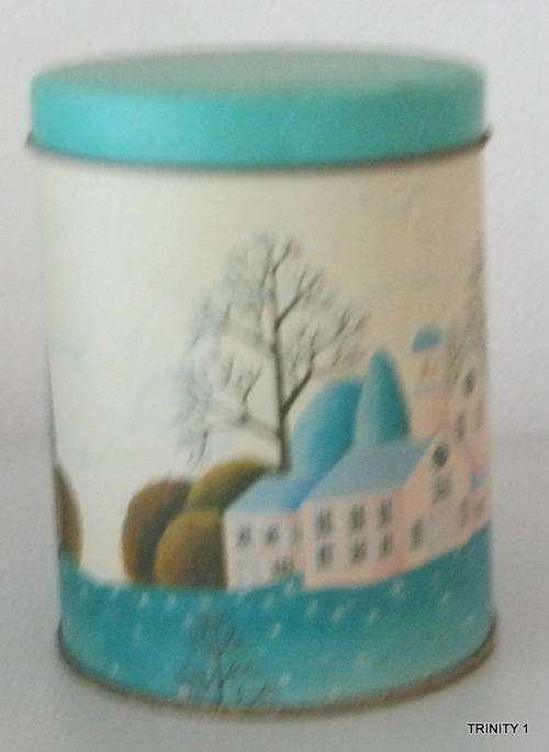 OLD TIN(+-10CM IN DIAM AND +-13CM HIGH)