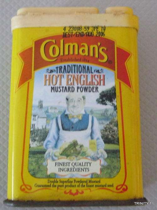 OLD TRADITIONAL COLMAN'S HOT ENGLISH MUSTARD POWDER TIN 50G