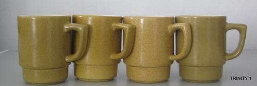VINTAGE WILLSGROVE WARE POTTERY RHODESIA 4 COFFEE MUGS