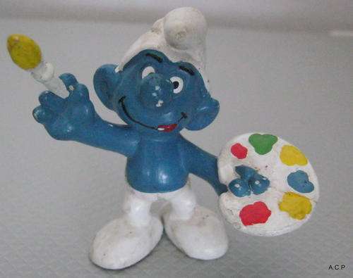 SMURF PAINTER BY PEYO SCHLEICH