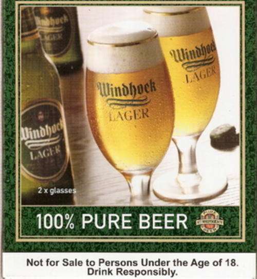 WINDHOEK LAGER GLASSES