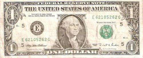 US ONE DOLLAR NOTE