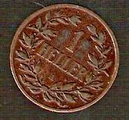 1 HELLER DEUTSCH OSTAFRIKA 1904