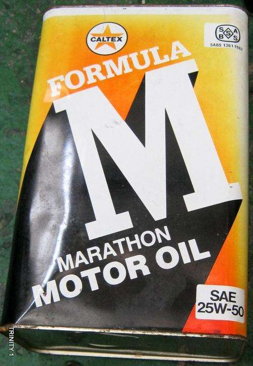 OLD CALTEX 5L OIL CAN