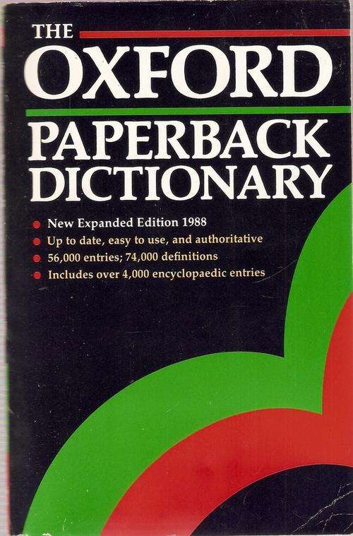 OXFORD PAPERBACK DICTIONARY