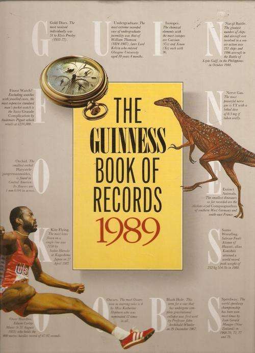 THE GUINNESS BOOK OF RECORDS 1989(BOOK IN A VERY GOOD CONDITION)
